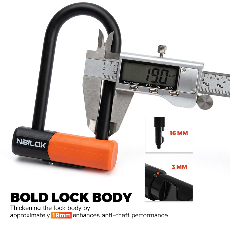ART2 Certified Heavy Duty Hydraulic Cutter Resistant Bike U Lock for E-Bikes