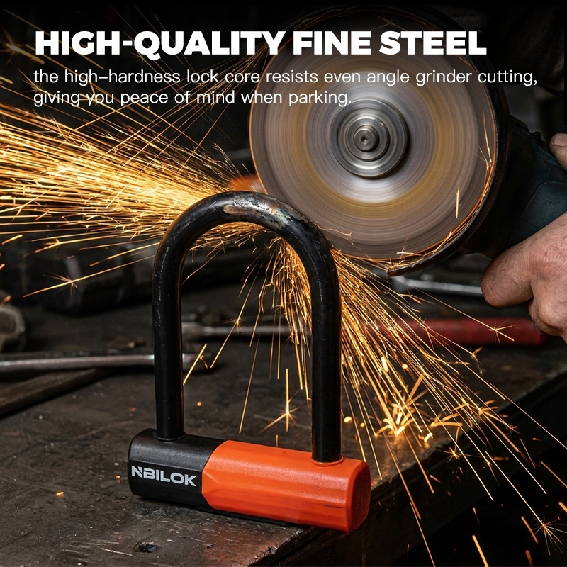 ART2 Certified Heavy Duty Hydraulic Cutter Resistant Bike U Lock for E-Bikes