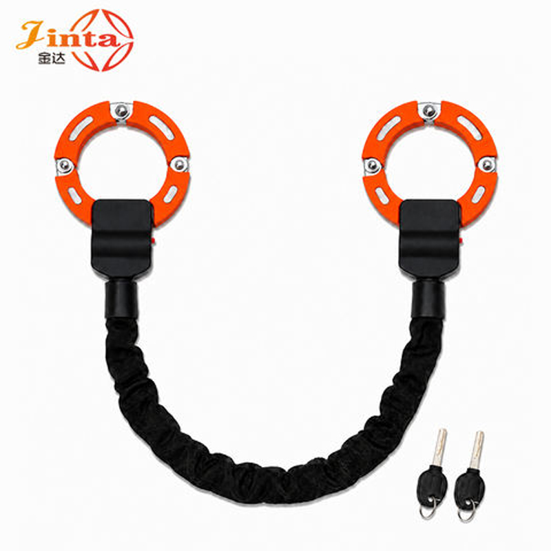 High‑Security Keyed Handcuff‑Style Chain Lock for Bicycles
